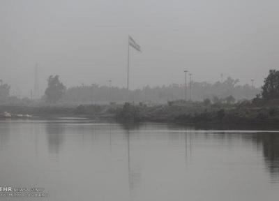 کاهش دید افقی ناشی از دود در برخی مناطق خوزستان