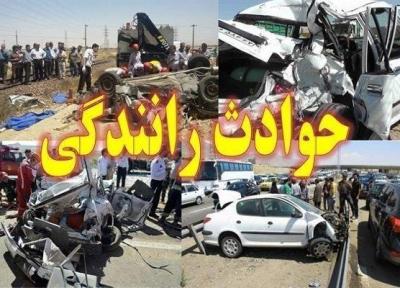 6 مصدوم در برخورد اتوبوس و پراید در مسجدسلیمان