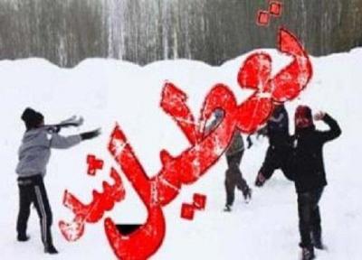 مدارس 7 شهرستان اردبیل در روز یکشنبه تعطیل شد