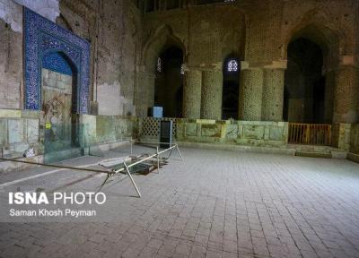 رخ نمایی مسجد و محراب زیر گنبد نظام الملک مسجد جامع اصفهان