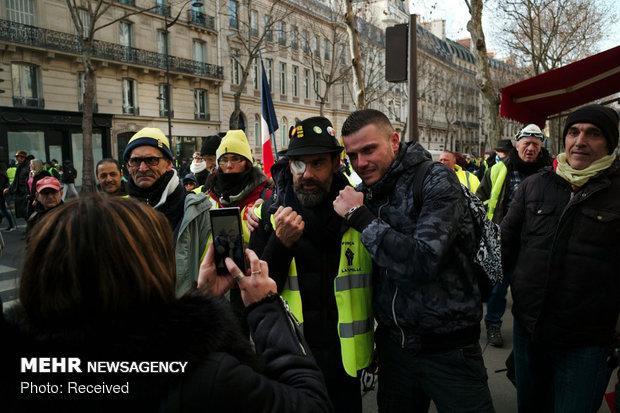 تجمع جلیقه زردها در پاریس آغاز شد، تشدید تدابیر امنیتی توسط پلیس