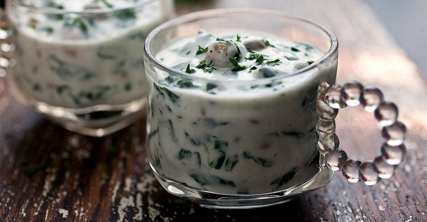طرز تهیه سوپ ماست و اسفناج (پیش غذای مصری) طرز تهیه سوپ ماست و اسفناج (پیش غذای مصری)