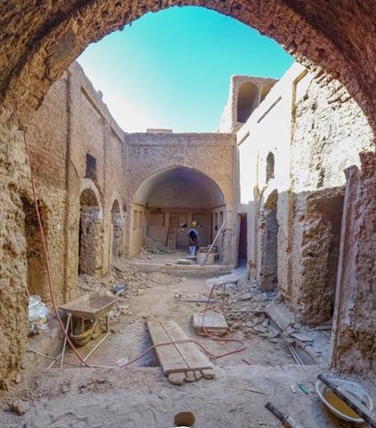 منزل تاریخی زاهدی بشرویه در دست مرمت است منزل تاریخی زاهدی بشرویه در دست مرمت است