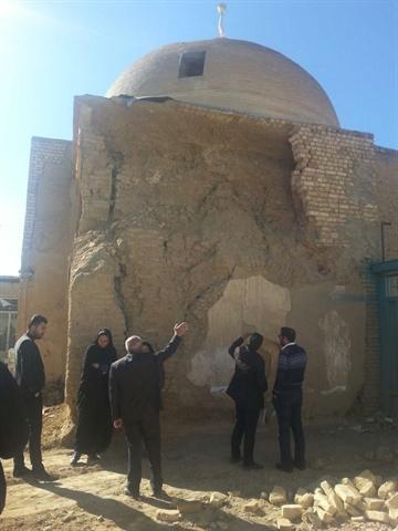 شروع مرمت مسجد جوزدان در شهرستان نجف آباد