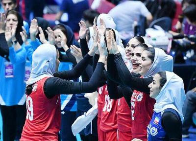 پیروزی والیبال زنان ایران مقابل هنگ کنگ