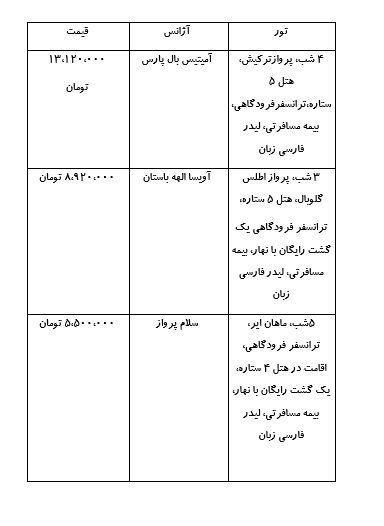 تور استانبول از 3 میلیون تا 13 میلیون تومان تور استانبول از 3 میلیون تا 13 میلیون تومان