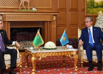 دیدار روسای جمهور قزاقستان و ترکمنستان در عشق آباد