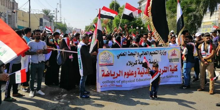 عراق، ادامه تظاهرات آرام در 4 استان؛ تکذیب ورود نیروهای واکنش سریع به کربلا