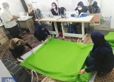 دوخت 10هزار ماسک و کاور بهداشتی توسط هنرمندان گلستانی