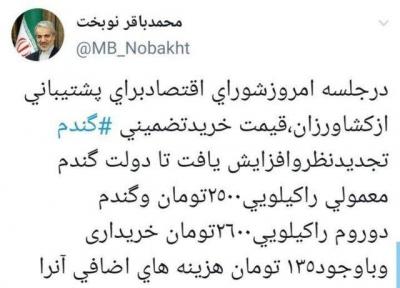 امسال همچنان نان گران نمی شود