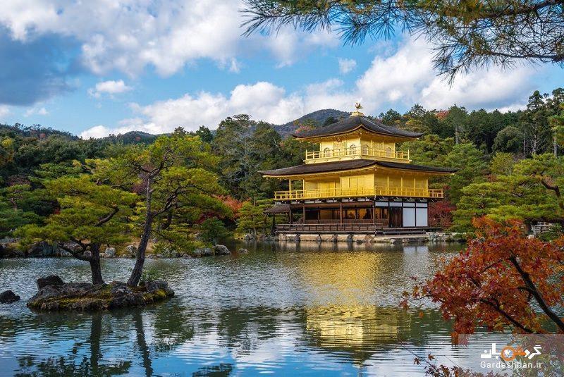 کینکاکوجی یا معبد طلایی کیوتو از جاذبه های گردشگری مهم ژاپن، عکس