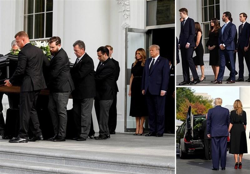 برگزاری تشییع جنازه برادر ترامپ در کاخ سفید بدون رعایت پروتکل های بهداشتی