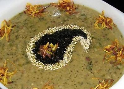 طرز تهیه آش شله قلمکار مجلسی اصفهانی با گوشت