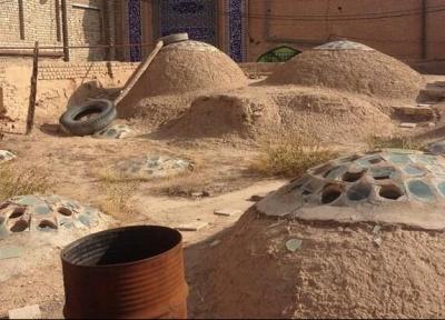 کشف بخش هایی از بقایای یک حمام تاریخی در شهر سنندج