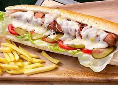 طرز تهیه هات داگ پنیری