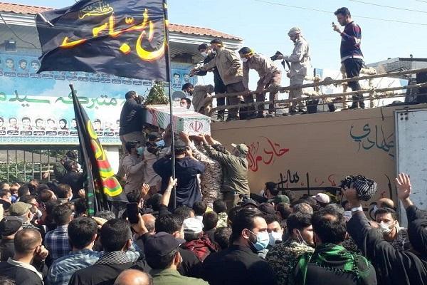 پیکر شهید محمد بلباسی در قائمشهر تشییع و خاکسپاری شد پیکر شهید محمد بلباسی در قائمشهر تشییع و خاکسپاری شد