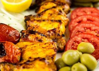 طرز تهیه جوجه کباب رستورانی با ماست و زعفران