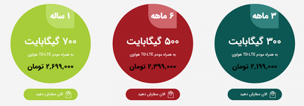 مبین نت از طرح های ورودی پرحجم اینترنت TD-LTE با مودم هواوی B612 امانی رونمایی کرد