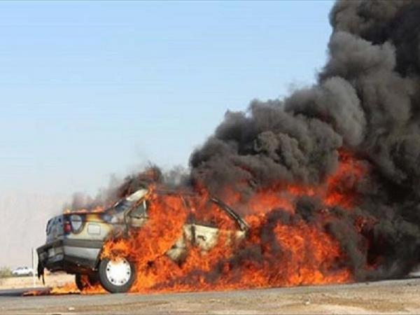 مرگ آتشین 3 نفر در خودرو سواری