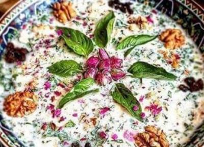 طرز تهیه آب دوغ خیار خوشمزه و مجلسی مخصوص تبریز با خامه